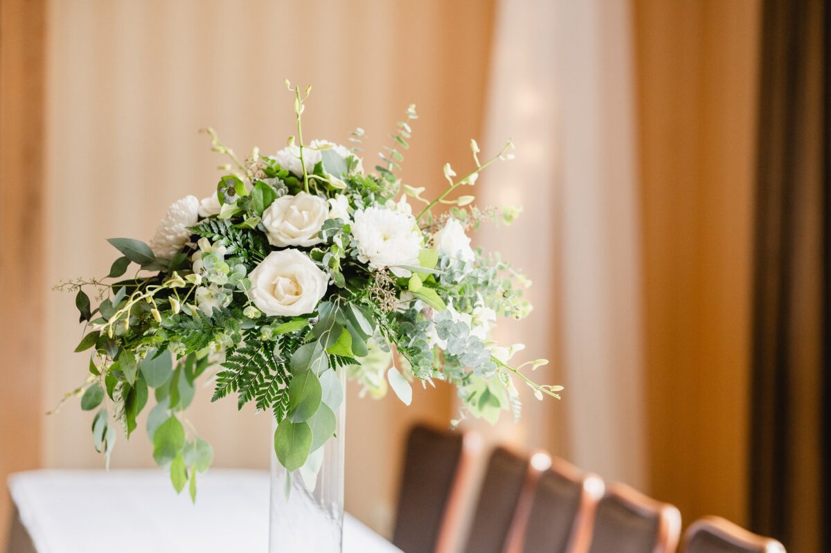 White Flowers in a vase