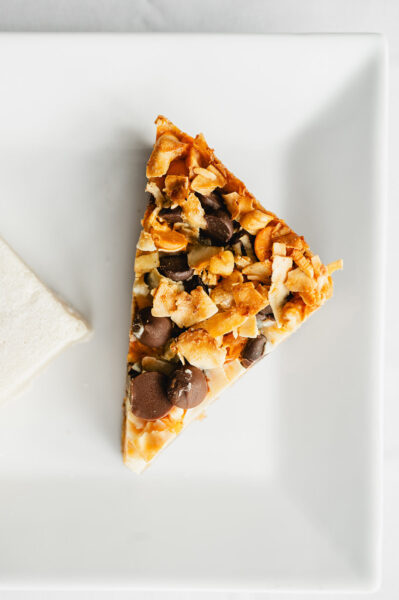 desert on a white plate