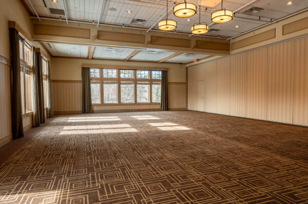 empty interior of the East Ballroom at Bunker Hills Event Center