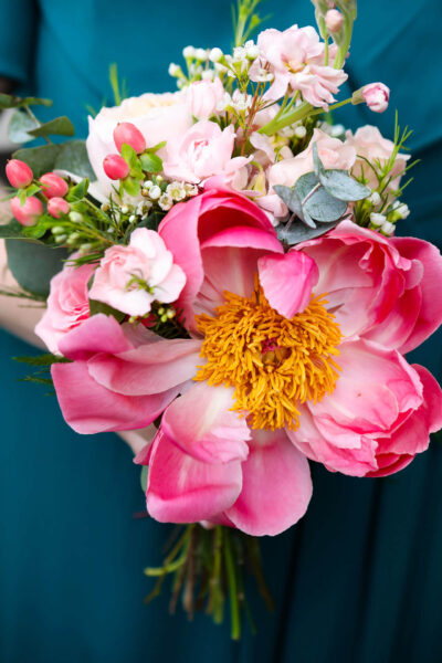 bouquet of pink flowers